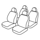 MERCEDES CLASSE R (W251) - 4 Places (De 11/2005 à ...) 2 Housses pour sièges avant + Housses pour les 2 sièges arrières