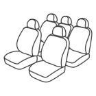 MERCEDES CLASSE R (W251) - 7 Places (De 11/2005 à ...) 2 Housses pour sièges avant + Housses pour les 3 sièges arrières