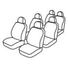 FIAT ULYSSE (2) - 6 Places (De 08/2002 à ...) 2 Housses pour sièges avant + Housses pour les 4 sièges arrières