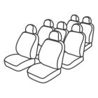 PEUGEOT 5008 (2) (De 07/2017 à ...) 2 Housses pour sièges avant + Housses pour les 5 sièges arrières