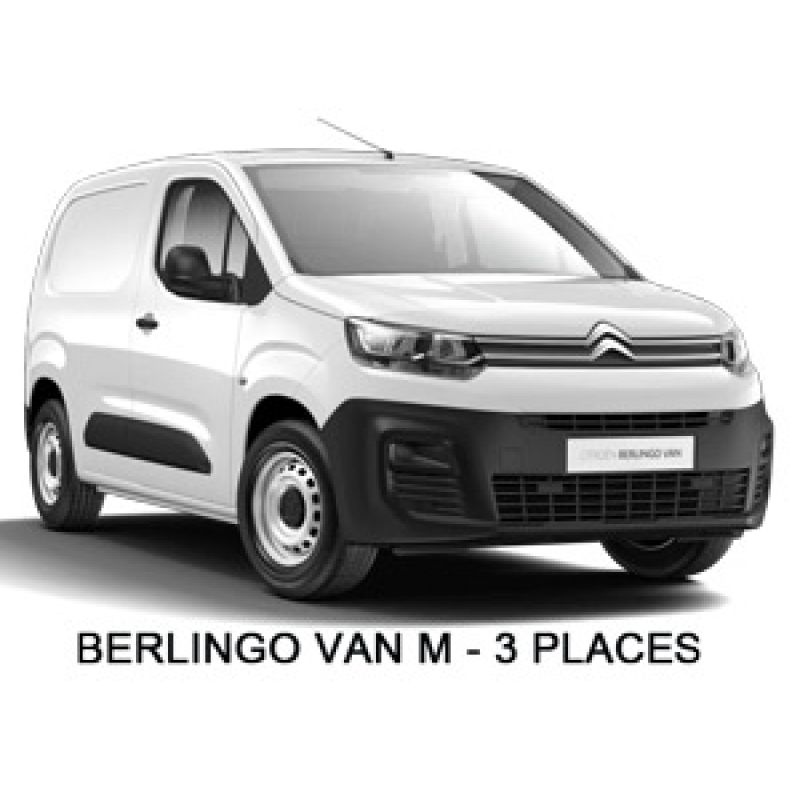 Housses de siège auto sur mesure CITROEN BERLINGO VAN M - BERLINGO III Utilitaire - 3 places (De 09/2018 à ...)