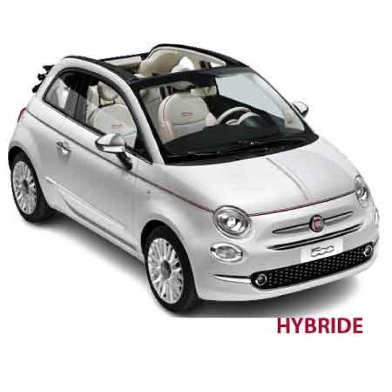 Housses de siège auto sur mesure FIAT 500C Hybride (Fiat 500 Cabriolet) (09/2020 à ...)