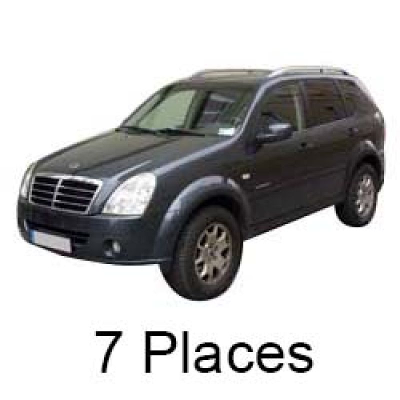 Housses de siège auto sur mesure SSANGYONG REXTON 1 - 7 Places (De 01/2004 à 31/12/2006)